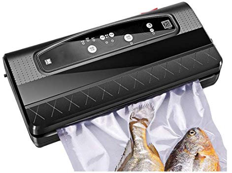 WERCHW Macchina per il sigillante sottovuoto, Saver Saver Aspiratrice Macchina per il sigillante per la conservazione dell'alimento Dry & Moist Food Modes Risparmio alimentare Cutter e indicatore inte