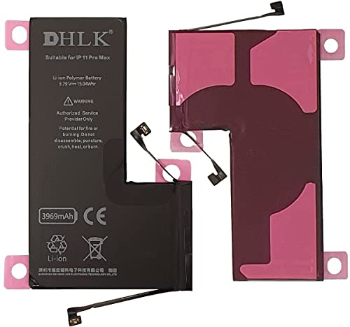 DHLK® TI Line Batterie Compatible avec iPhone 11 Pro Max (A2161, A2220, A2218)- Capacité 3969 mAh