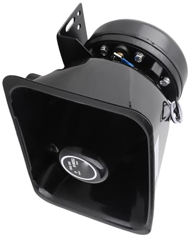Haut-parleur de Sirène 200W, Haut-parleur de Sirène 200W, Klaxon 12V 200W Super Fort Universel Avertissement de Voiture Alarme Klaxon Haut-parleur Fonctionne avec Système D'alarme