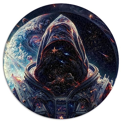 1000 Teile Puzzles Space Hacker Kreisförmige Puzzles Puzzles für 12-Jährige Papppuzzles Einzelstück-Puzzle Lernspaß Spiele Spielzeug Größe: 67,5 x 67,5