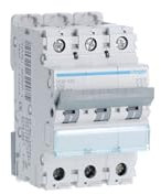 NGN332 Disjoncteur tripolaire Hager 32A - 6-10kA - courbe D - 3 modules - NGN - Bornes alignées à vis