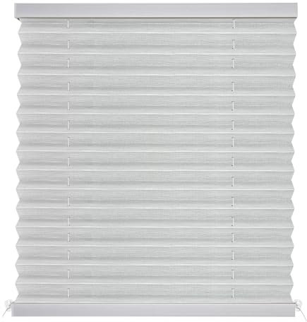NOVINO RV Blinds Shades for Camper Window,RV Pleated Shades Camper Blinds for Travel Trailers Motorhome Motor Coach-26 W x 38 L,Gray