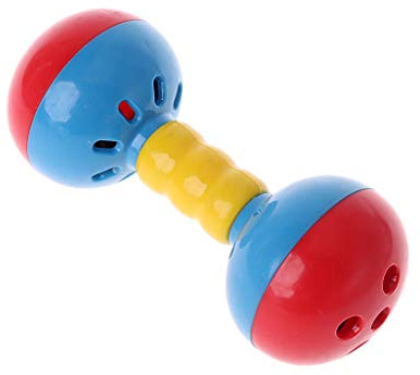 Fcnjsao Cloches Jouet pour Oiseau en Plastique Coloré Double Boule Interactive Jouet pour Perroquet Africain Gris du Gabon Cacatoès Petits Perroquets Moyens