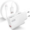 45W Turbo Caricabatterie Caricatore con Cavo USB C 1M per Xiaomi Redmi Note 14 13 Caricabatterie rapido Adattatore Charge Turbo Cavo USB Type-C per Xiaomi Redmi 14C 13C Note 14 13 12 11 Pro Poco X7 M6