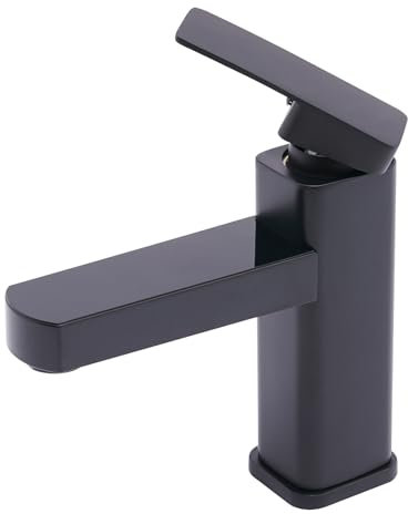 Digitaler Wasserhahn Waschbecken Armaturen LED Waschtischarmatur Wasserhahn Einstellbare Warm- Und Kaltwasserhähne Für Wasserhahn Bad, Kaltwasserhahn Gäste Wc, Küchenarmatur (Schwarz)