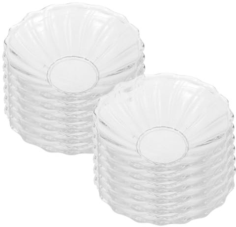 Garneck 12pezzi Raccogligocce per Candele in Piatto per Protezione Antigoccia Vassoio per Candele Riutilizzabile Adatto Ristorante Hotel Base per Aromaterapia