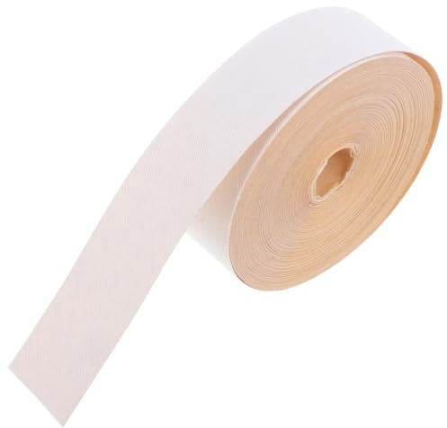 Warmhm Self Adhesive Cloth Lampshade Tape for Furniture Restoration | For Lamp Shade Repair Strips Lampshade Trimming Supplies Edge Tape, for Lamp Shade Crafts Meters Roll White