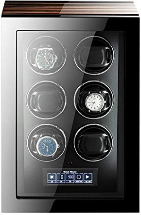 Generico Caricatore per Orologi Automatici 4/6/9 con Display LCD Touch Screen con retroilluminazione a LED e Telecomando per Uomo e Donna, Regalo per espositore per Orologi.
