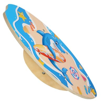 SOPOTUTU Holz Balance Seesaw Balancierbrett für Jungen Mädchen Indoor Outdoor Gleichgewicht Motorik Ab Jahren