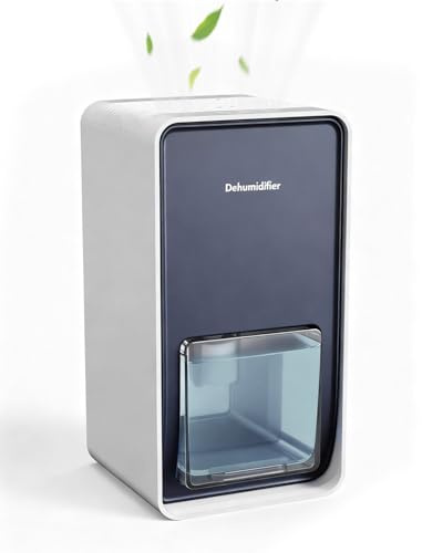 Dehumidifier for Home, 1200ml Small Electric Dehumidifier with 7-Color Night Light, Moisture in Bedroom, Kitchen, Home, Bathroom, Closet, RV, Wardrobe 0ffice, Small Rooms