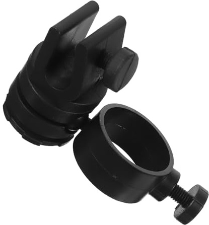 Halterung für Schutzhelmlampe, Abs, Schwarz, 21-28mm, Helm Stirnlampe | Helmlampenclip für Feuerwehr und Wartung, Sichere Befestigung ohne Bohren, Taschenlampe Halterung