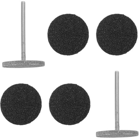 Gogogmee 2 Pezzi Dischi Abrasivi per Unghie con Dischi Sostituibili Punta Trapano Levigante per Manicure e Pedicure Strumento Portatile per Rimozione Calli e Preparazione Unghie con Fresa