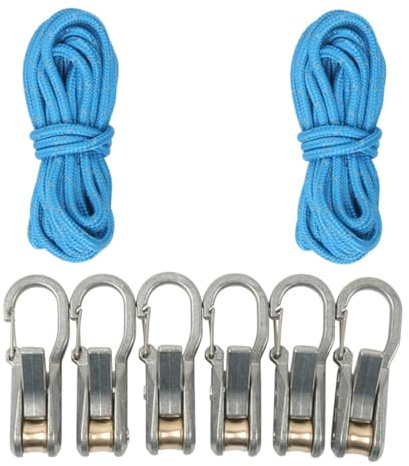 Jiuvaso Corda con tenditore a Rullo Regolatore Paracord Strumento Professionale per Il serraggio della Corda Leggero e Resistente per Nautica e Campeggio