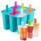DEHUB Moule a Glace 6 Cellules Moule Glace Silicone de Qualité Alimentaire,Sans BPA Ice Lolly Moulds Utilisé Pour Faire des Glaces à la Maison.(Bleu)