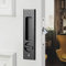 HOCONNIE Ensembles de Poignées Coulissante à Mortaise Poignée de Serrure de Porte Serrure de Porte Coulissante à Clé 160mm Noir