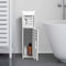 AOJEZOR Porte-papier toilette chromé pour salle de bains, toilette, avec dérouleur de papier toilette