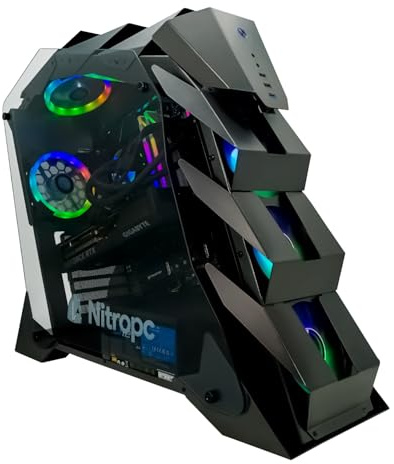 NitroPC - PC Gaming Élite (Intel Core i7 14700K 20/28 5.6GHz, RTX 5070 12GB, RAM 32GB RGB, M.2 2TB, Windows 11 Pro, WiFi) Ordenador de sobremesa, PC Gamer