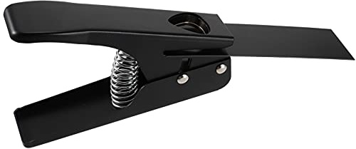 GOOHOCHY Gitarrenschneider Stanze aus Eisen mit Silikonpad Tragbarer Gitarrenschlag Werkzeug für Komfortables und Rutschfestes Herstellen von Picks