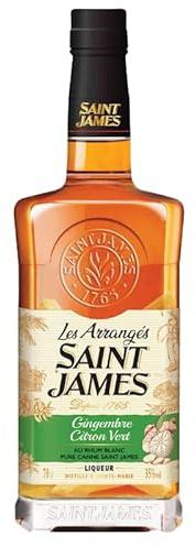 Saint-James - Rhum Arrangé Gingembre & Citron Vert 35° - 700 ml