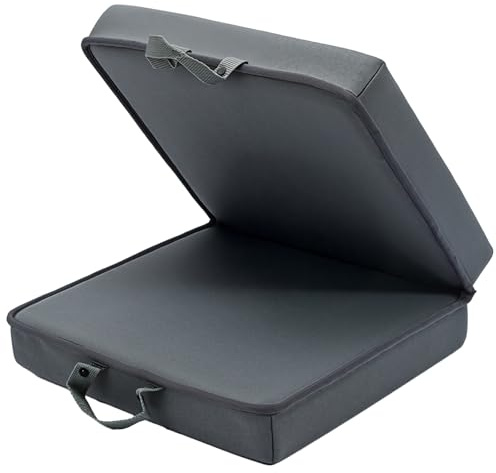 Tressify Tappetino in memory foam, spesso per giardinaggio e vasca da bagno, ergonomico su entrambi i lati e pieghevole, impermeabile con maniglia per il trasporto