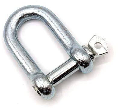 HEAVYTOOL Schäkel handelsüberlich gerade mit Augbolzen 5mm bis 22mm (Größe und Menge wählbar)