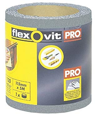 Flexovit Pro By Norton Finishing Sandpaper Roll 115mm x 5m 180 Grit