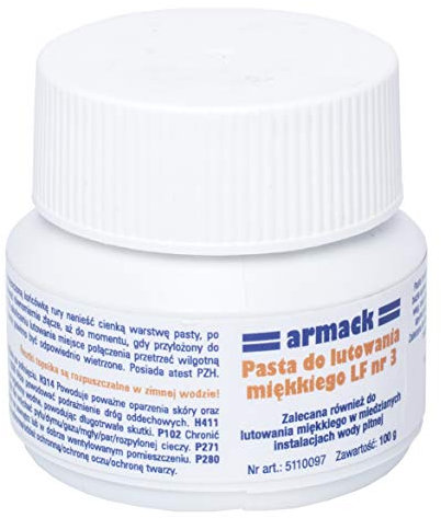 Klempner Lötpaste Kupferrohre Wasser, Heizungssysteme Sn97Cu3 240C 100g