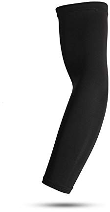 LUMoony MoonyLI - Manicotti scaldamani a maniche corte, da donna, da uomo, per gomito, palestra, per basket, tennis, gomito, maniche a compressione