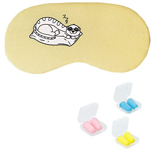 Meerkat Plush Sleep Eye Masks Animal Mask Detachable Reusable Ice Pack Hot Cold Gel Compress for Tired Puffy Eyes Travel Sleeping Men Women Children Gel Eye Mask Jelly Mask Cooling Eye Mask