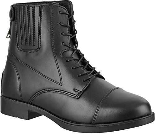 RL24 - Jodhpur Reitstiefelette COMPANION BZ Lace Leder schwarz 39