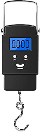 Digitale Fischwaage, Angelwaage Digitale Handwaage Digital Kofferwaage Bis 50kg Fishing Scale, Zugwaage Digital Kofferwaage Mit Haken Reise Waage, Für Reise, Familienleben, Fishing
