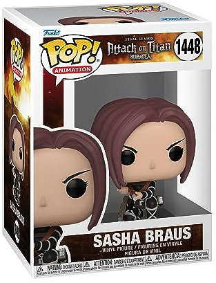 Funko POP! Animation: Attack on Titan - Sasha Braus | Offizieller Fanartikel und Merch - Vinyl Sammelfigur als Regal Deko - Geschenkidee zum Geburtstag für Fans und Sammler