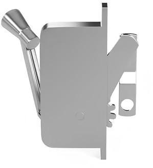Brixwell Awning Operator Straight Link Arm Classic Style Right Hand, Mill Finish, Metal Construction, 5-1/4 Mounting Hole Spacing, 3/8 Hole Link End, Awning Window Hardware Fitting