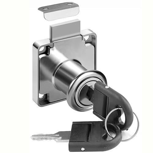 ZiYuya Nockenschloss mit Schlüssel unterschiedlich, Sicherheitsschloss Schrankschloss Briefkasten Schloss Schubladenschloss Briefkasten Schloss Haushalt Büro Möbel Türschloss