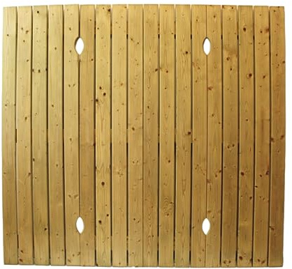 Gartenwelt Riegelsberger Sandkastendeckel Bär 180x195 cm aus Kiefernholz imprägniert Holzdeckel für Sandkasten Abdeckung Sandkastenabdeckung