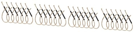 OSALADI 24sets Convenient Fire Ropes Outdoor Ropes Portable Ignite Camping Supply Handle for Fire Starting and Survival Igniter Tool for Camping Starting and Bbq Tool Use
