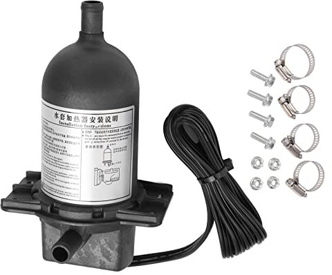 Tyenaza Chauffe-Eau pour Moteur, 1500 W, 6,3 A, IP54, Faible Perte De Chaleur, Universel, Auto-Circulation, Générateur Diesel, Chauffage du Liquide De Refroidissement(240V)