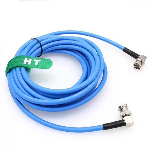 HangTon 12G 4K Raw SDI Cavo video coassiale BNC a BNC Canare LV-61S 75 ohm per Sony FS7 FX9 FX6 ARRI Camera Monitor Flessibile Schermato 1.5M Blu