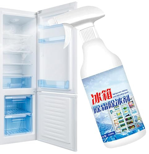 Fridge Deicer Spray, 500ml Refrigerator Defrosting Deicer, Cleaner Inside Spray, Ice Layer Remover, Solution, Safe, Food-Grade Liquid For Scale & Lime Deposit Removal)