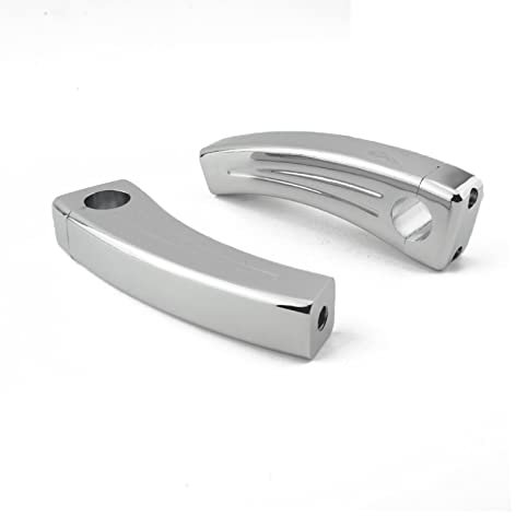 GXSAI Motorrad Lenker Riser 1 25mm Motorrad Lenker Riser Für Intruder Für Volusia Für Marauder 1600 Für Intruder VL1500 Für LC(Silber,6 inch Rise)