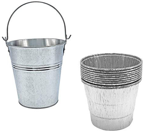 VINTORKY Huile pour Barbecue avec 10 Feuilles De Papier Aluminium Installation Facile Élimination pour Grillades en Plein Air