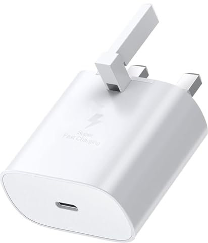 Samsung Fast Charger Plug, USB Type C Fast Charging Adapter UK USBC For Samsung Galaxy S25 S24 S23 S22 S21 S20 A16 A15 A14 A13 A12 A55 A54 A53 A52 A35 A33 A34 A32 A36/A26/A17/A56