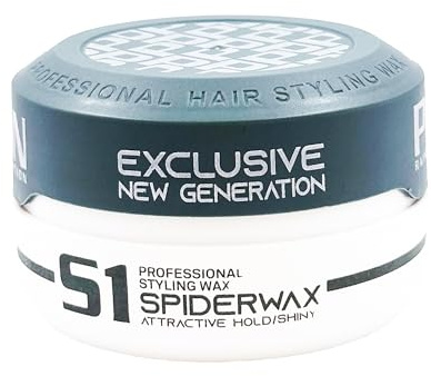 Pion Black Edition S1 Spider Professional Hair Styling Wax 150 ml - Cire Coiffante Professionnelle Attrayante