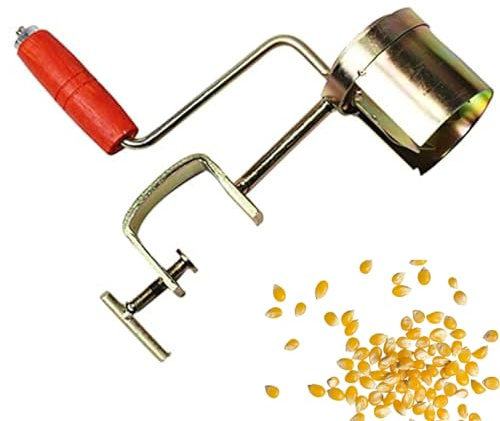 Wedhapy Sgranatore di Mais a manovella sgrana pannocchie di Mais Secco in Metallo sgrana pannocchie di Mais efficiente con Comoda Impugnatura per fattorie e Famiglie Sgranatore di Mais a Mano