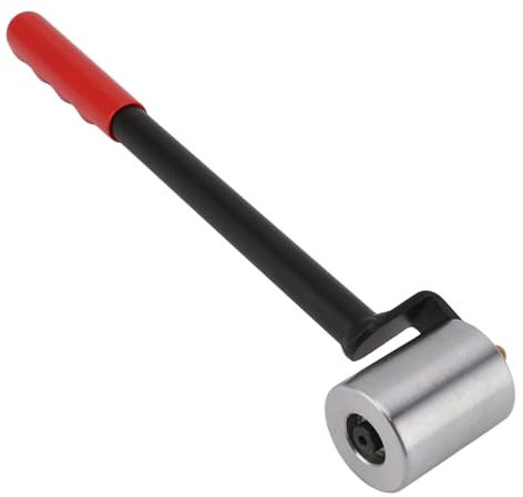 Yomiyuyr Rodillo de costura, rodillo manual de hierro resistente para pisos de PVC, empapelado, soldadura de plástico, película automotriz con mangos antideslizante