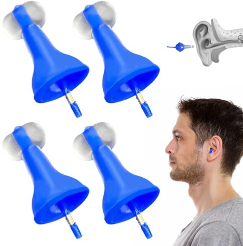 2 Paar Innovative Aufblasbare Ohrstöpsel, Inflatable Ear Plugs Wiederverwendbare, Geräuschreduzierende Ohrstöpsel, Selbstadaptiver Flüssiger Earplugs for Schwimmen, Reisen, Studium