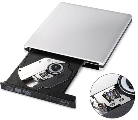 SDSKZOZP External USB3.0 Blu-Ray Burner ROM Optical DVD Drive RE Writer 3D Reader for Laptop/Desktop