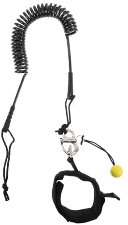 WHAMVOX Leash per Paddleboard con Cinturino Caviglia Morbido e Regolabile Corda Elastica Resistente per SUP Longboard e Surf Sicurezza Antiscivolo per Sport Acquatici