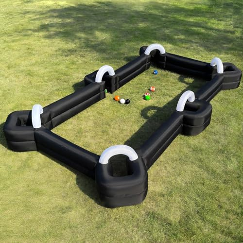 GR8FUN Aufblasbarer Fußball-Billardball, riesiger Fußballpool, Fußball-Pool-Pitch-Billard, aufblasbarer Fußball-Billardball mit Gebläse und Bällen für Hinterhof, Outdoor/kommerzielle Sportspiele