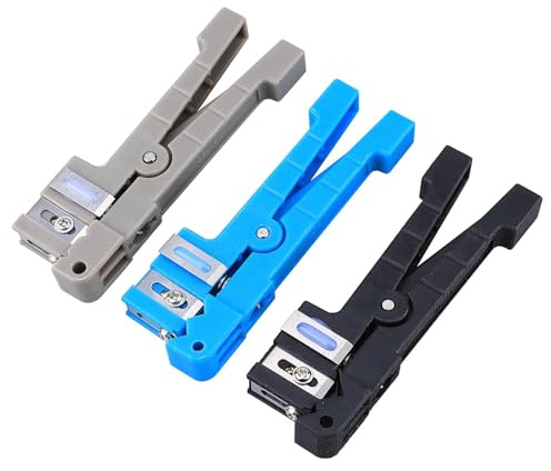Lot de 3 pinces à dénuder pour fibre optique, outils à main pour fibre optique 45-162 45-163 45-165 Outil de coupe pour câble coaxial